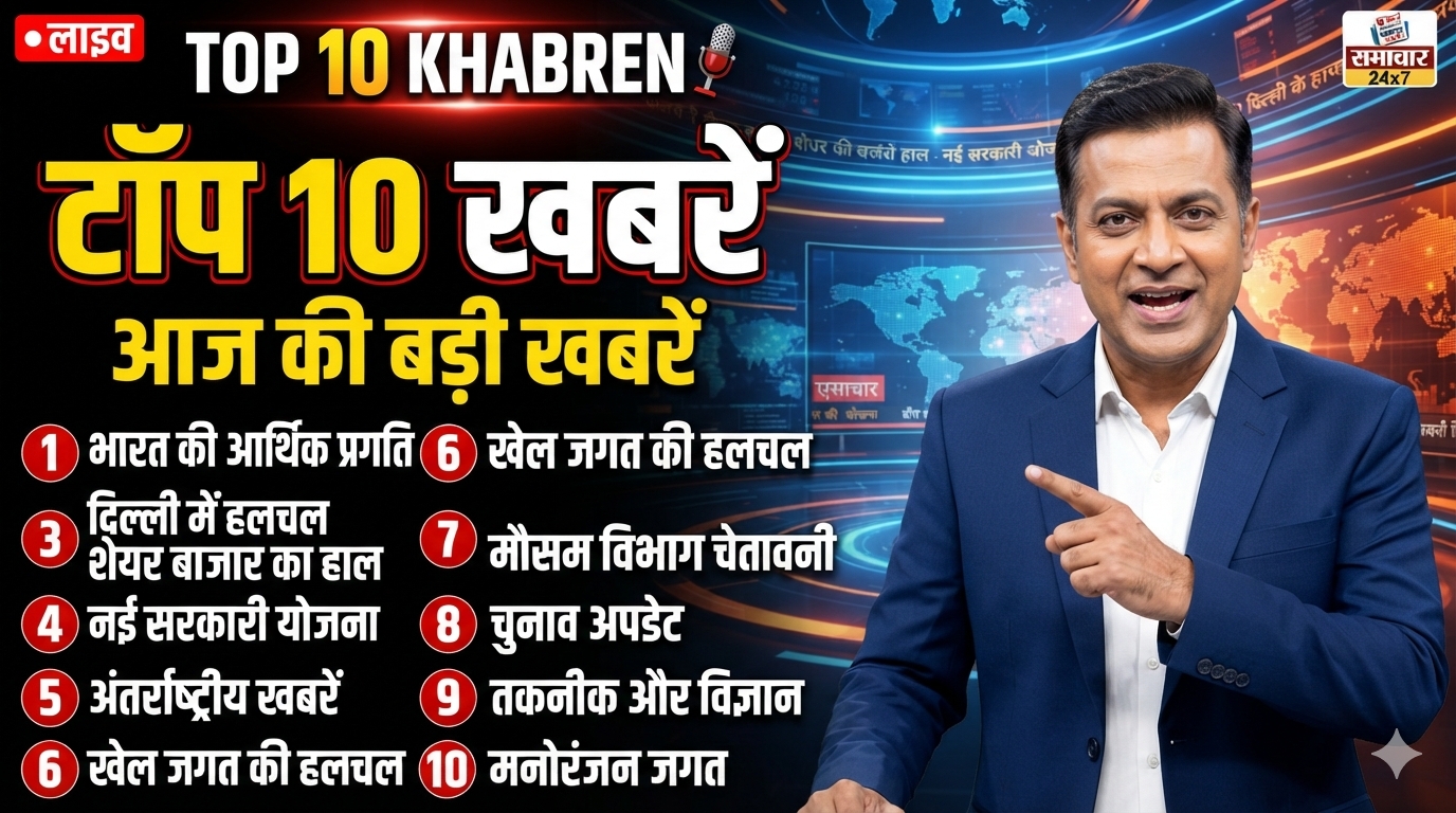 आज की टॉप 10 न्यूज़: राजस्थान निकाय चुनाव से लेकर शेयर बाजार और एशियन गेम्स तक, पढ़ें दिनभर की बड़ी खबरें